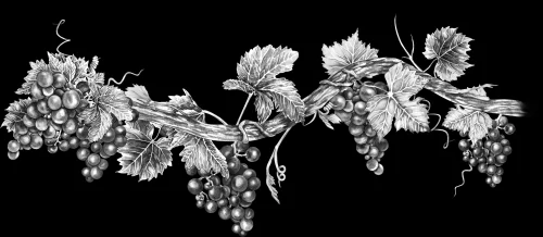 Цветочная ветка 089 (виноград) 