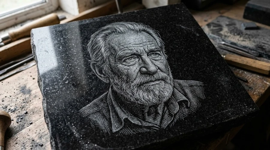 portret-na-pamyatnike-iz-granita